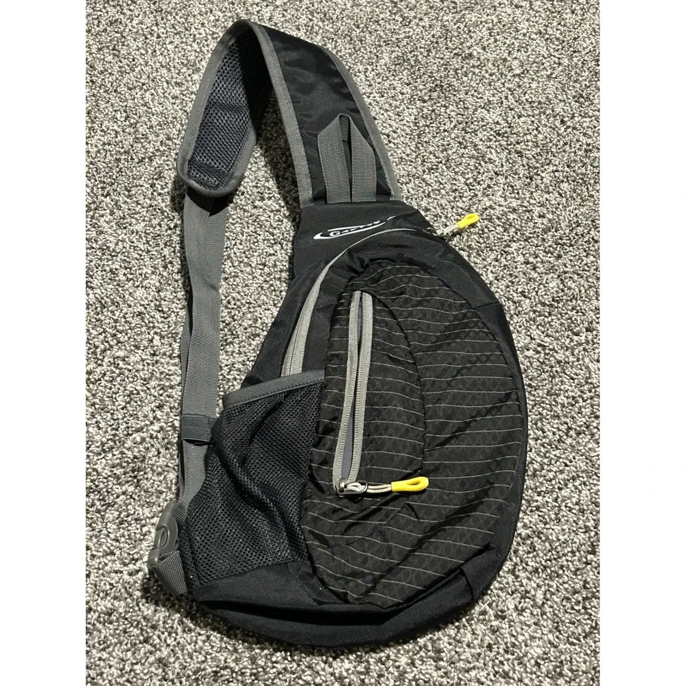 G4Free Black Sling‎ Bag Chest Backpack Lightweight Crossbody Shoulder Pack