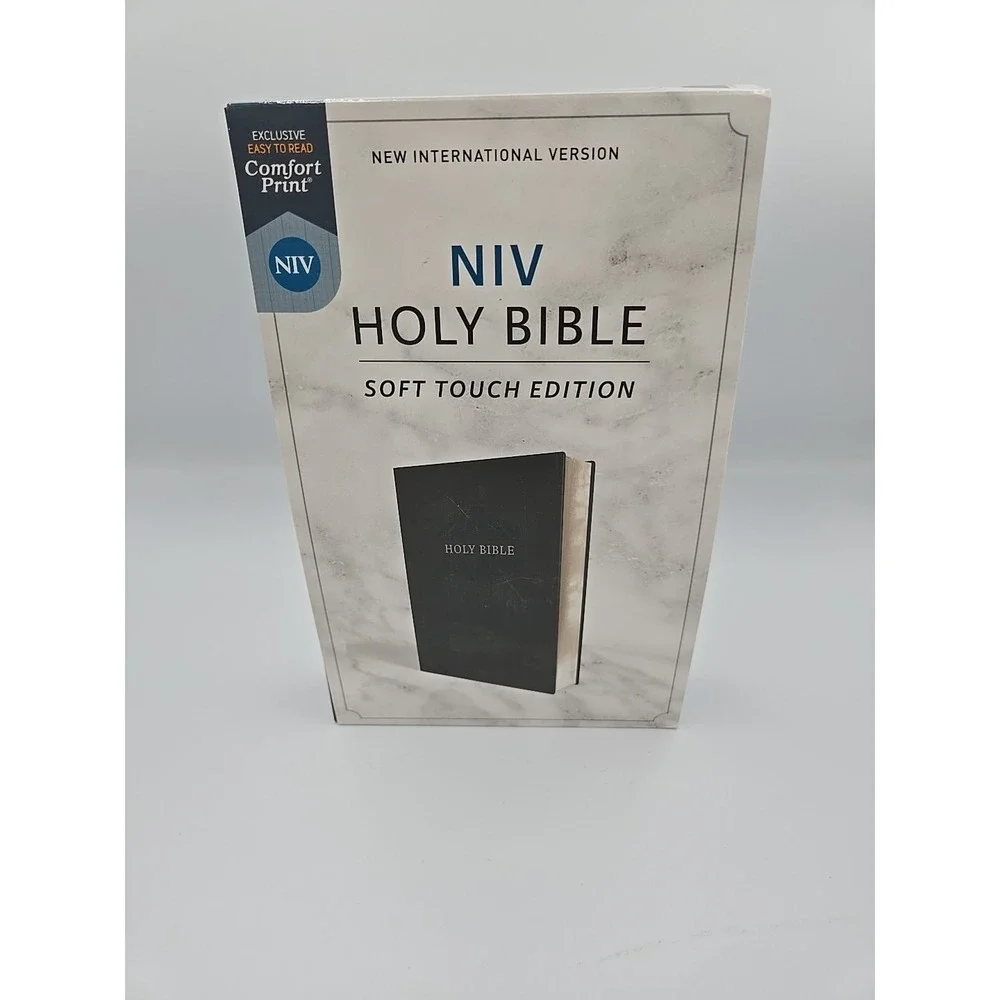 Holy Bible New International Version Black Leathersoft 7.5‎ Font Size Soft Touch