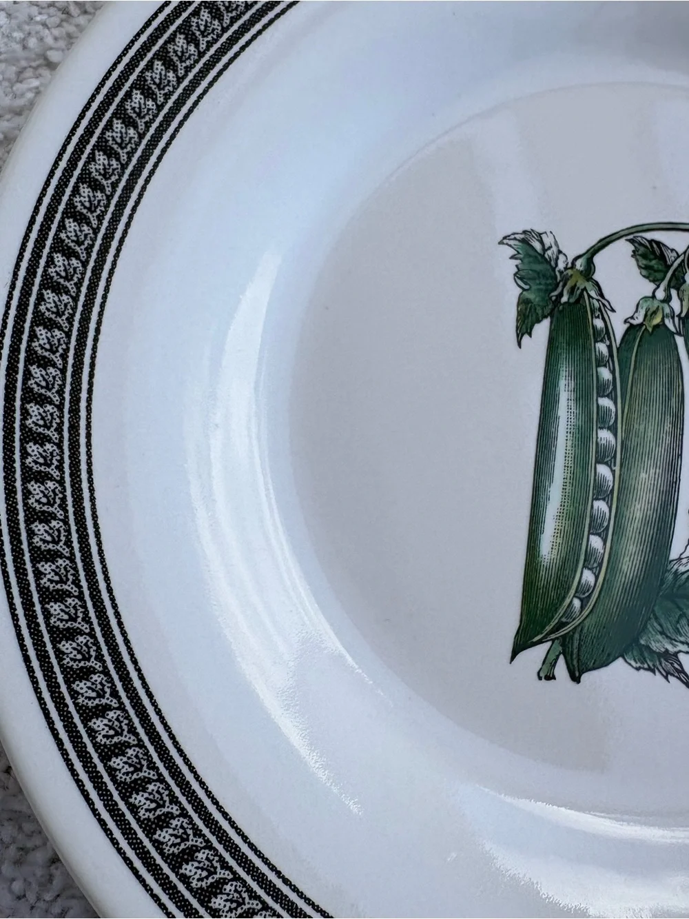 Pfaltzgraff Farmers Market Vintage Salad Plate Green Pea Pod
