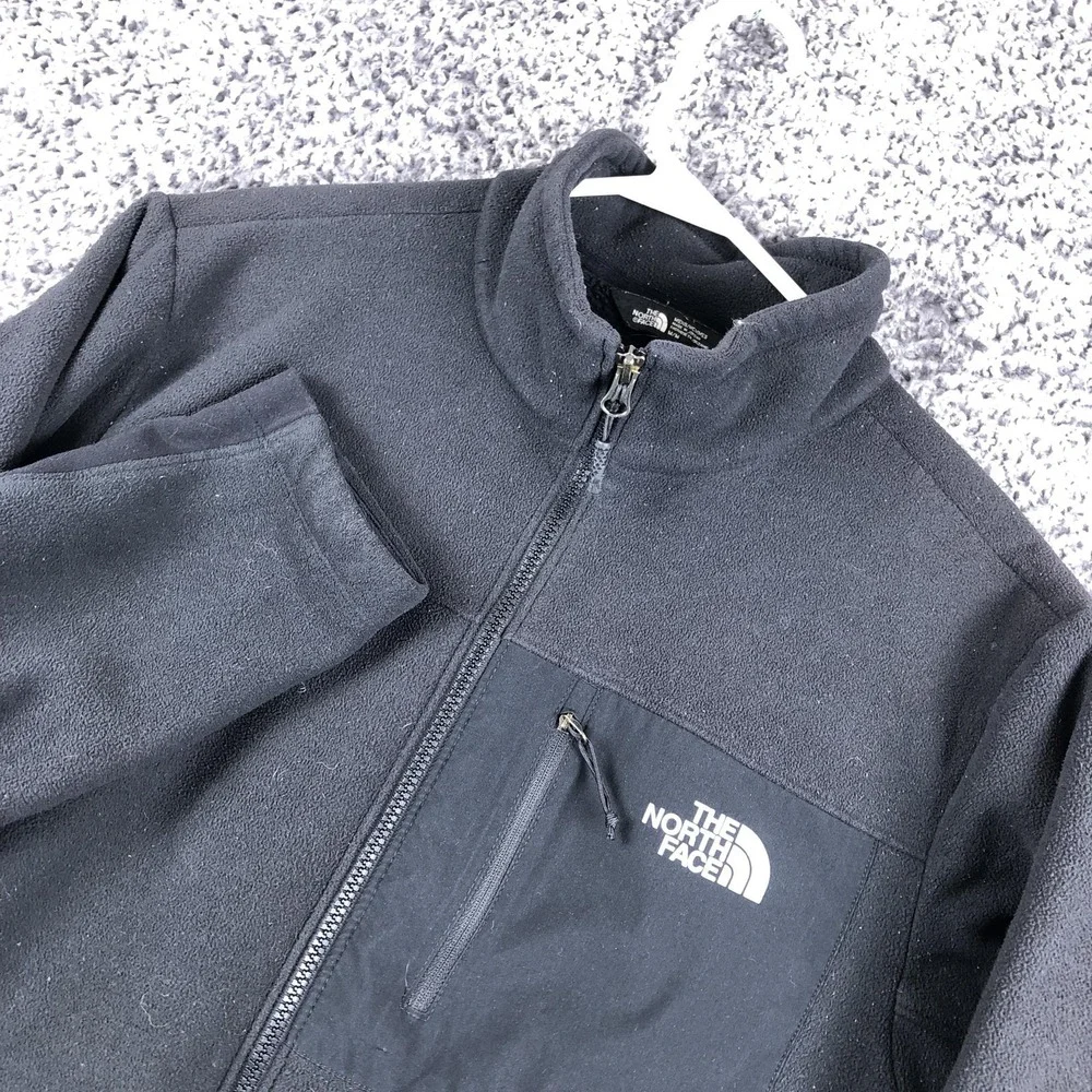 The North Face Jacket Mens‎ Medium Black Fleece Full Zip Pockets Outdoor
