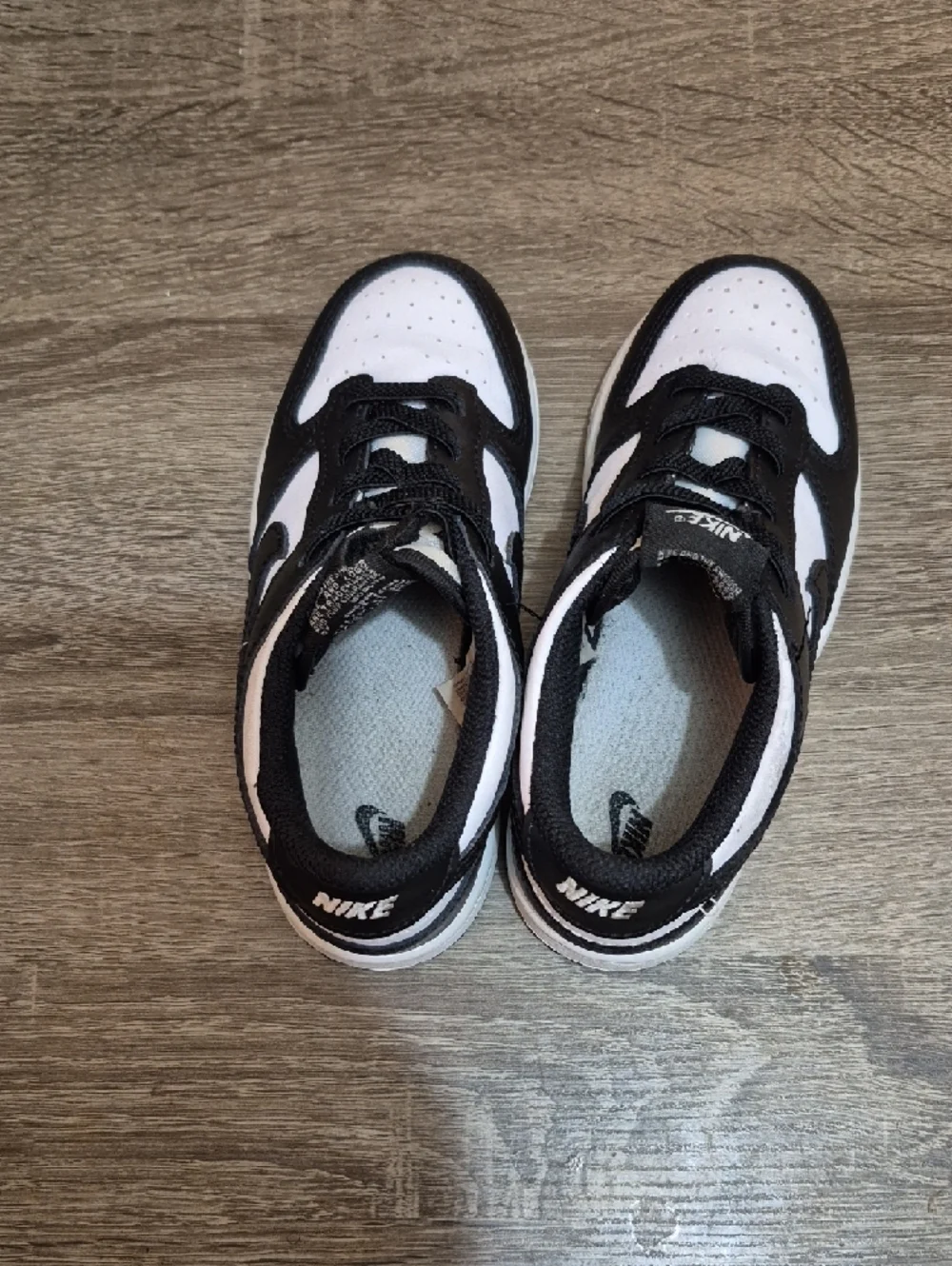Nike Kids Black and White Low-Top Sneakers