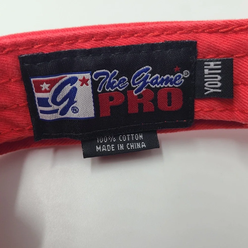 Youth USSSA Pride Visor Hat Adjustable The Game Red NPF Logo Softball Fast Pitch