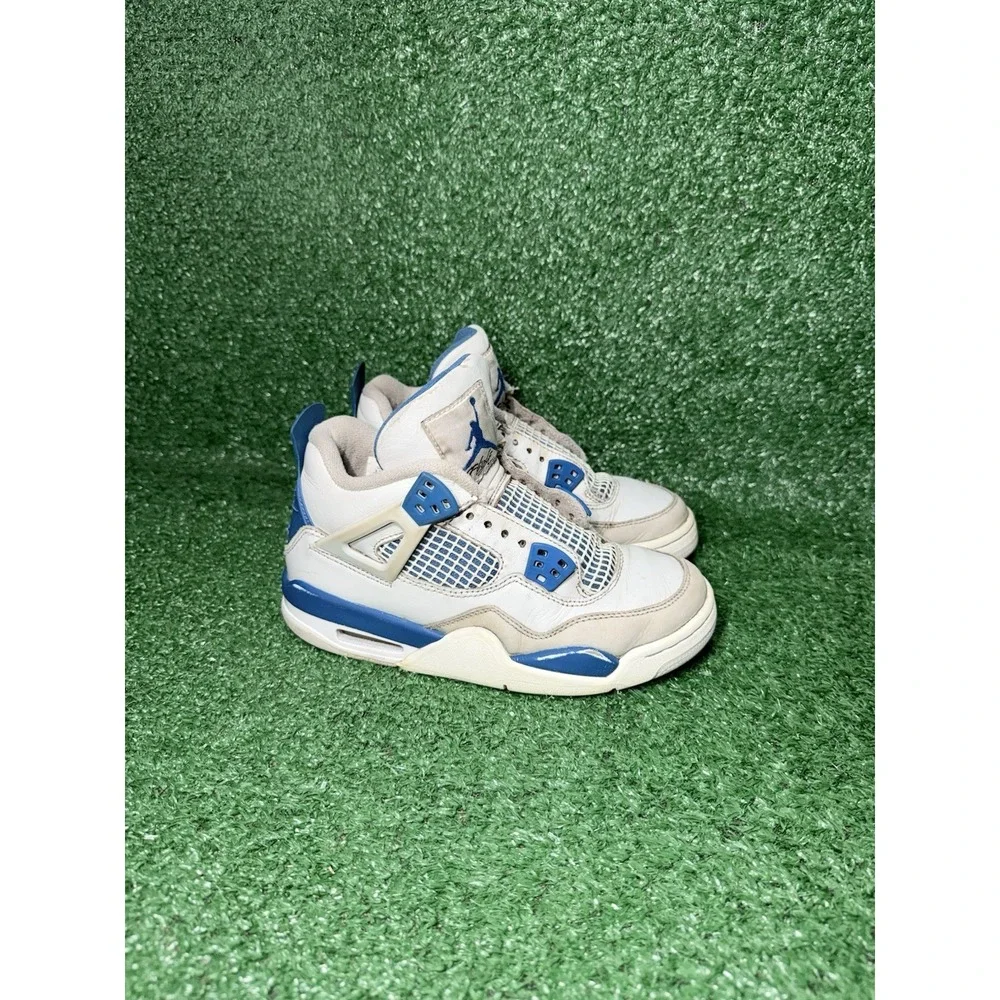 Air Jordan 4 Retro GS Military Blue 2024 HF4281-141 Boys Size 3.5Y Womens Size 5