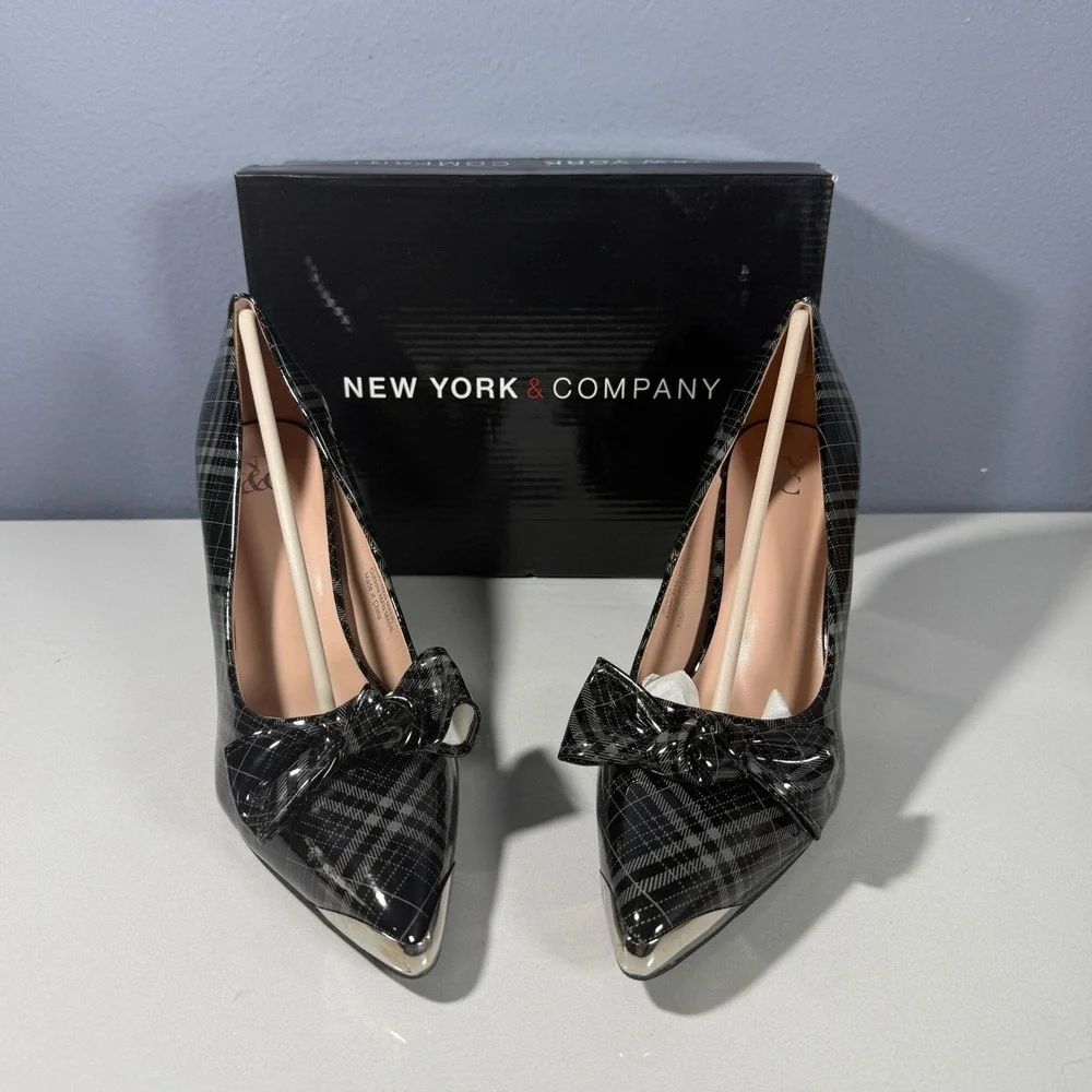 New York & Company glossy faux