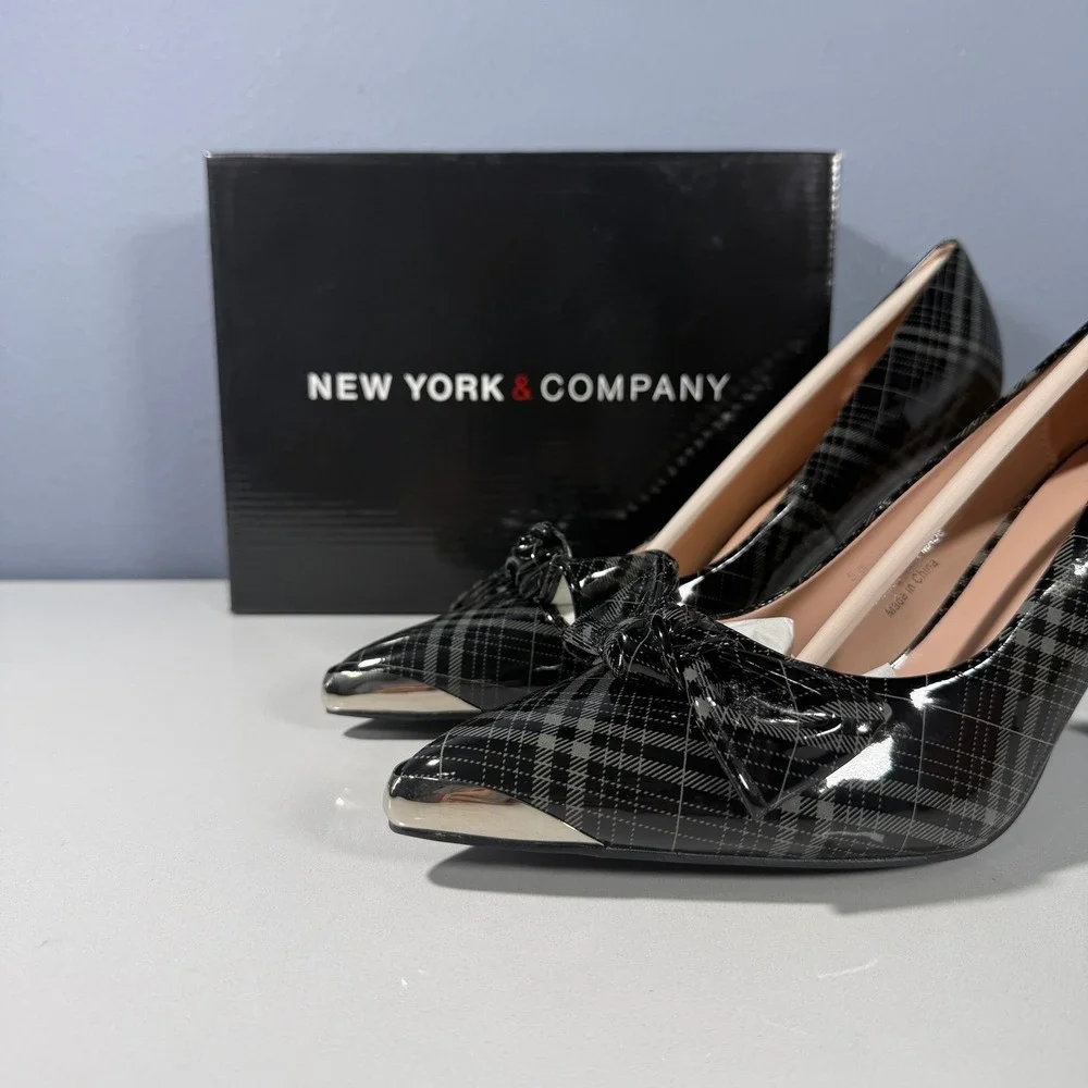 New York & Company glossy faux