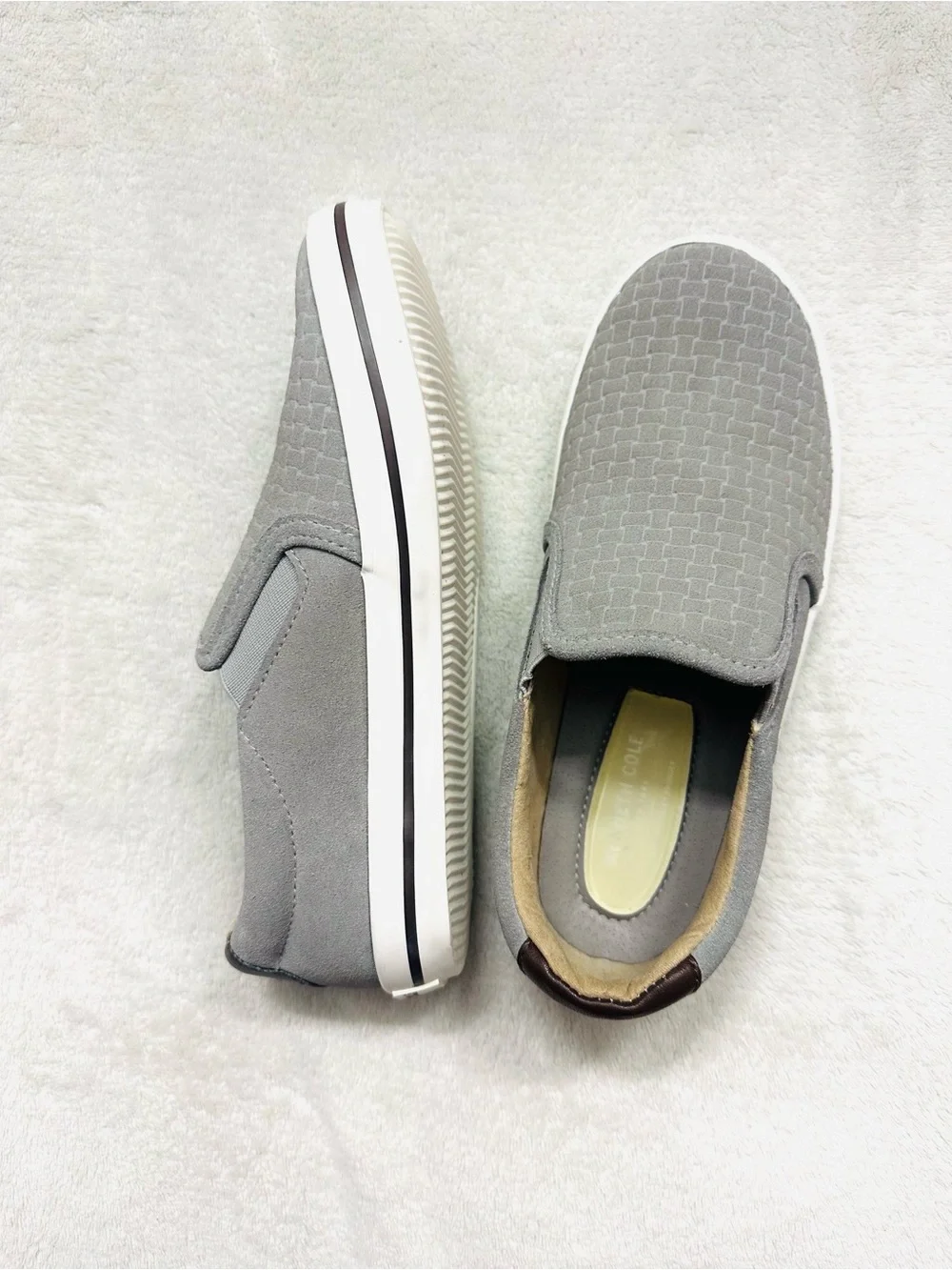 Kenneth Cole New York Boys Shoes Sneakers Size USA 1 (UK 13.5) Grey Excellent Co