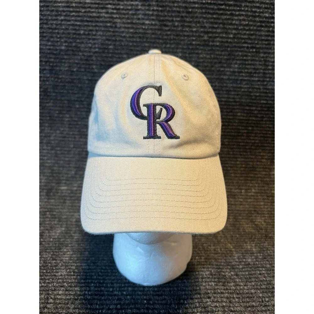 Colorado Rockies Fan Favorites‎ Cooperstown Collections Adjustable Dad Cap Gray