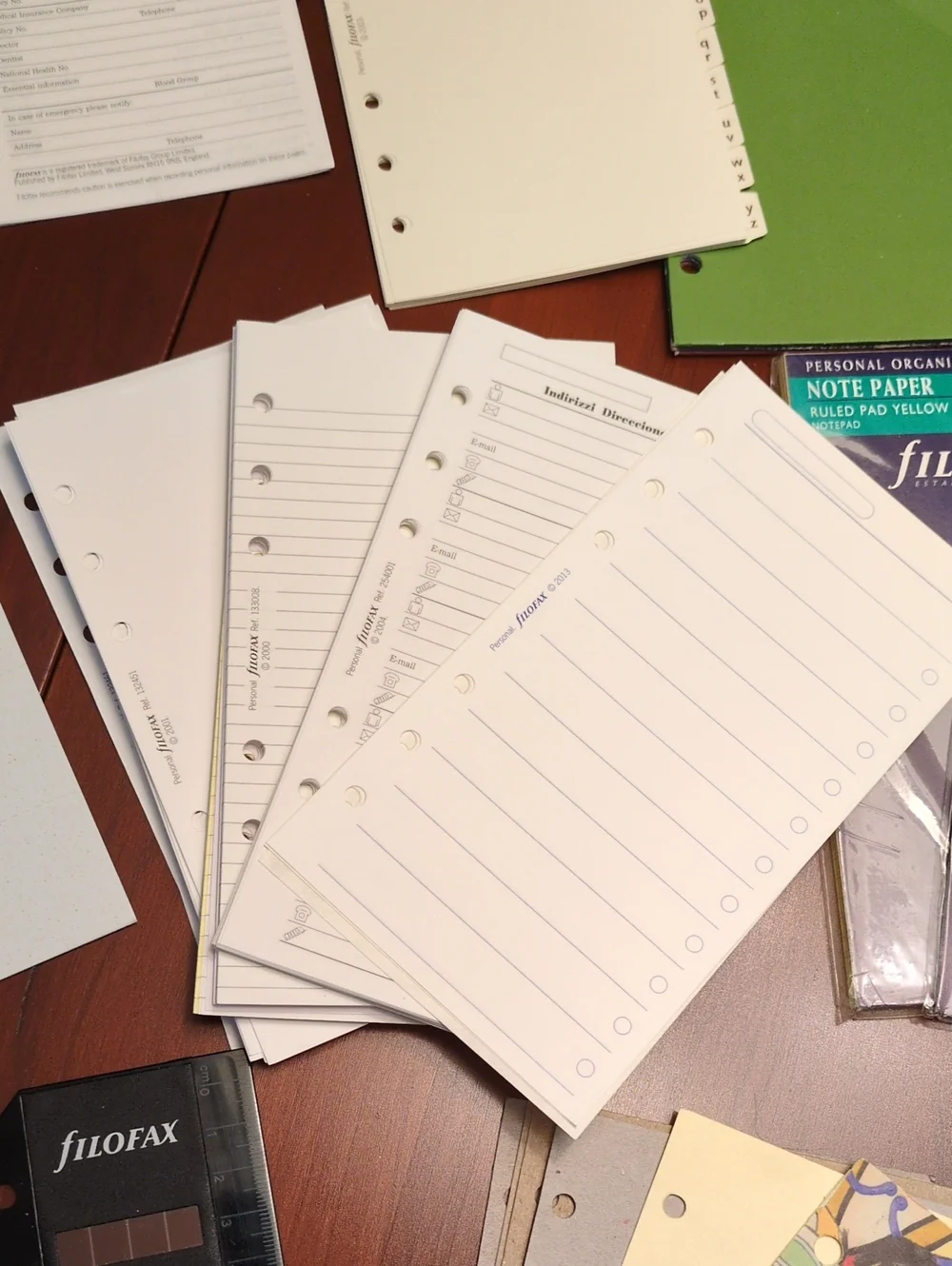 filoFAX having recently