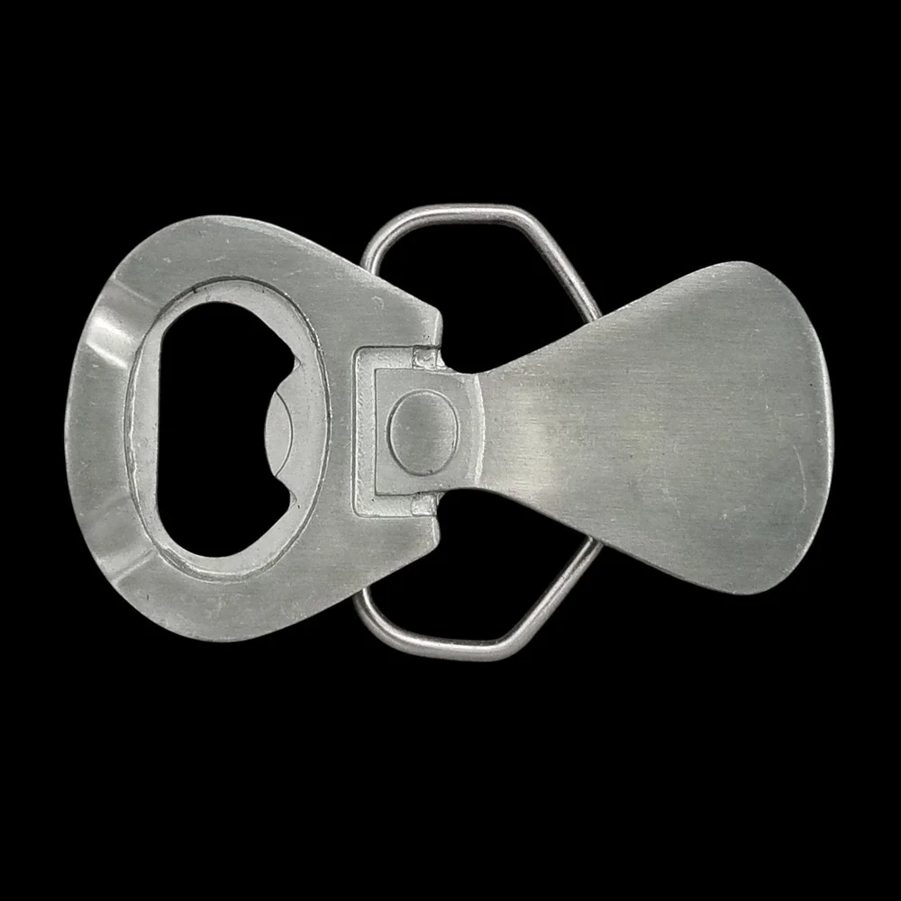 Great American Products Bottle‎ Opener Belt Buckle Fine Pewter Gray Tone