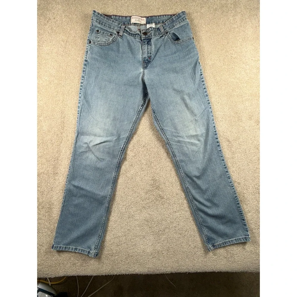 Levi Strauss Signature Jeans Womens 10 Blue All Day Comfort Stretch Straight Leg