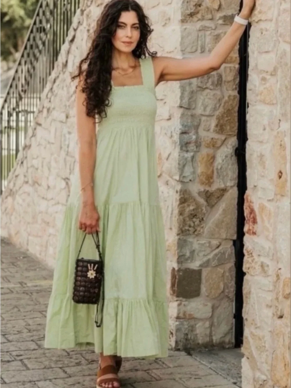 Abercrombie & Fitch Smocked Maxi Dress