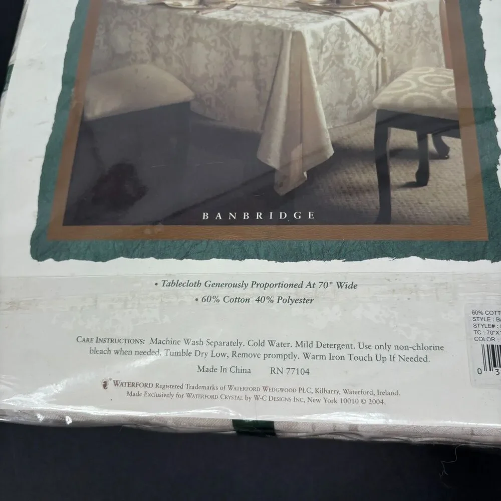 Waterford linens tablecloth