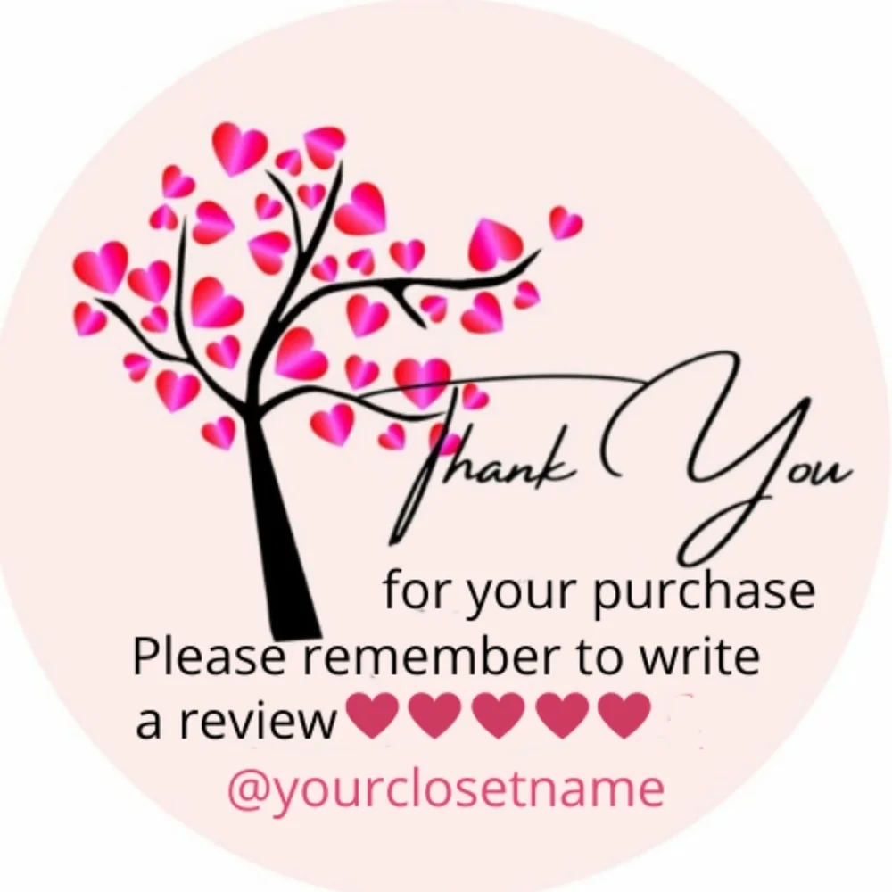 120 Thank You Stickers
