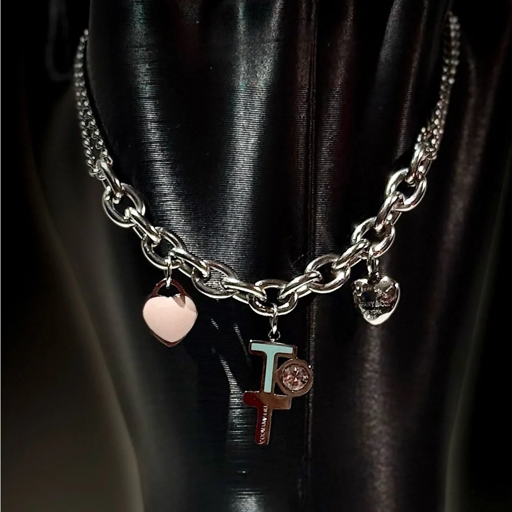 Silver Heart Charm Bracelet
