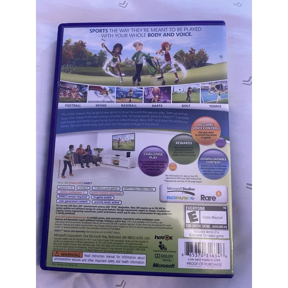 N/A kinect sports