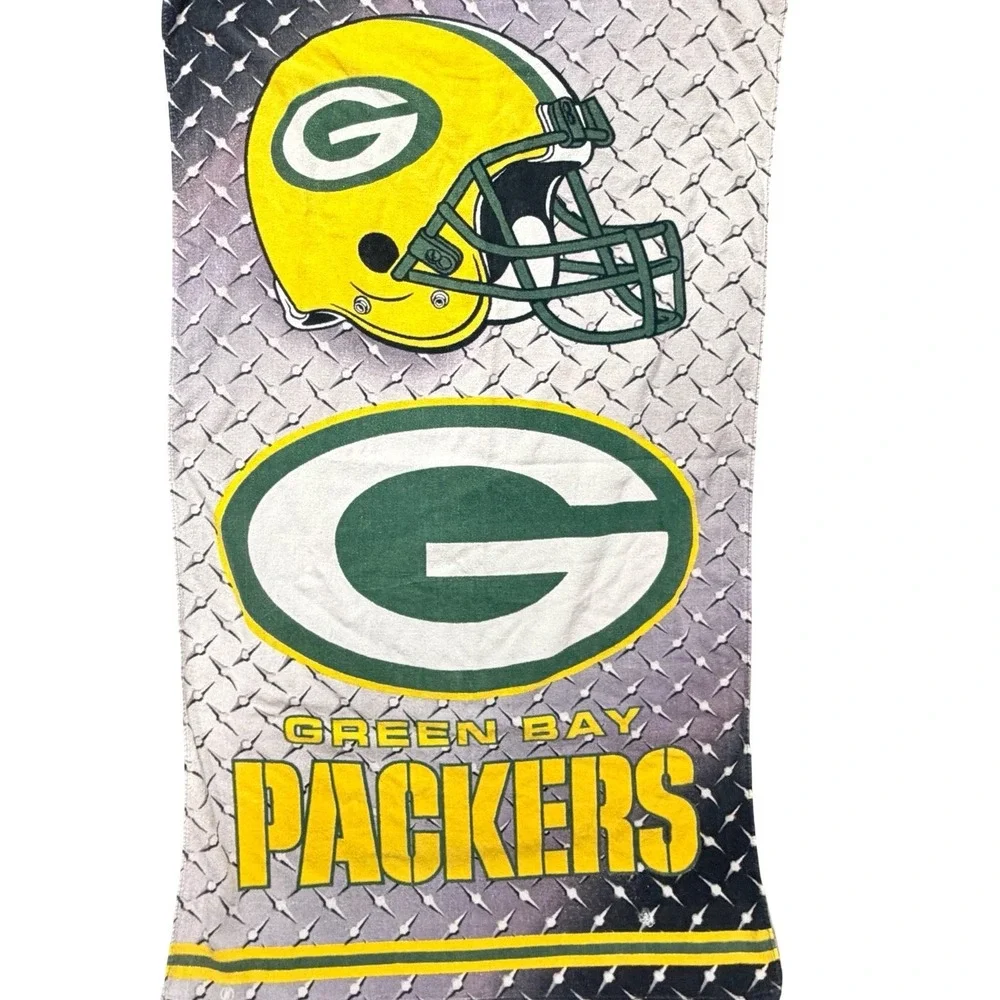 NFL Green Bay Packers 2014 Beach Towel Helmet Logo Diamond‎ Plate