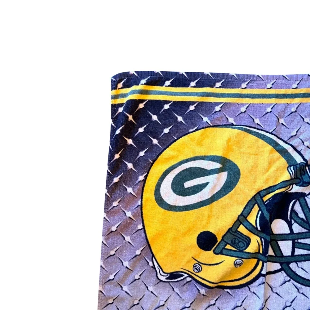NFL Green Bay Packers 2014 Beach Towel Helmet Logo Diamond‎ Plate