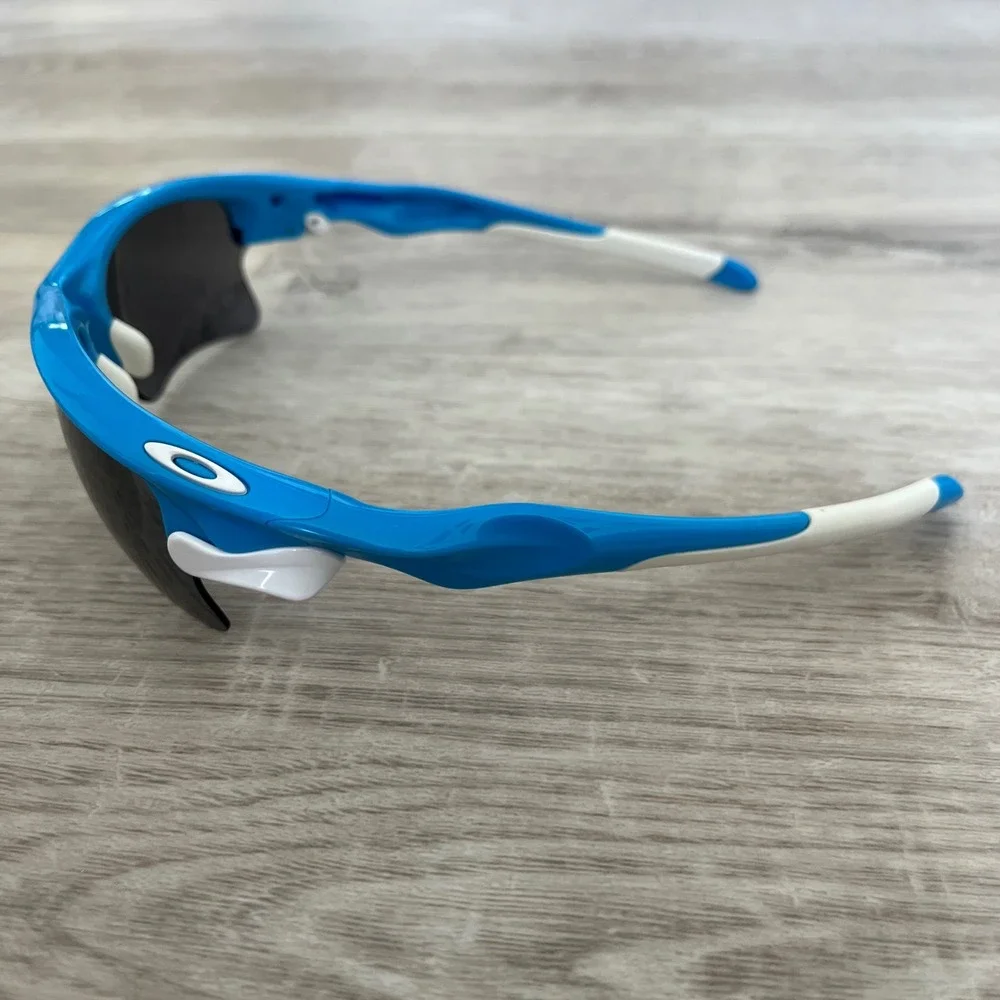 Oakley Fast Jacket XL OO9156-04 Sunglasses Blue Black Iridium w/ Case Active