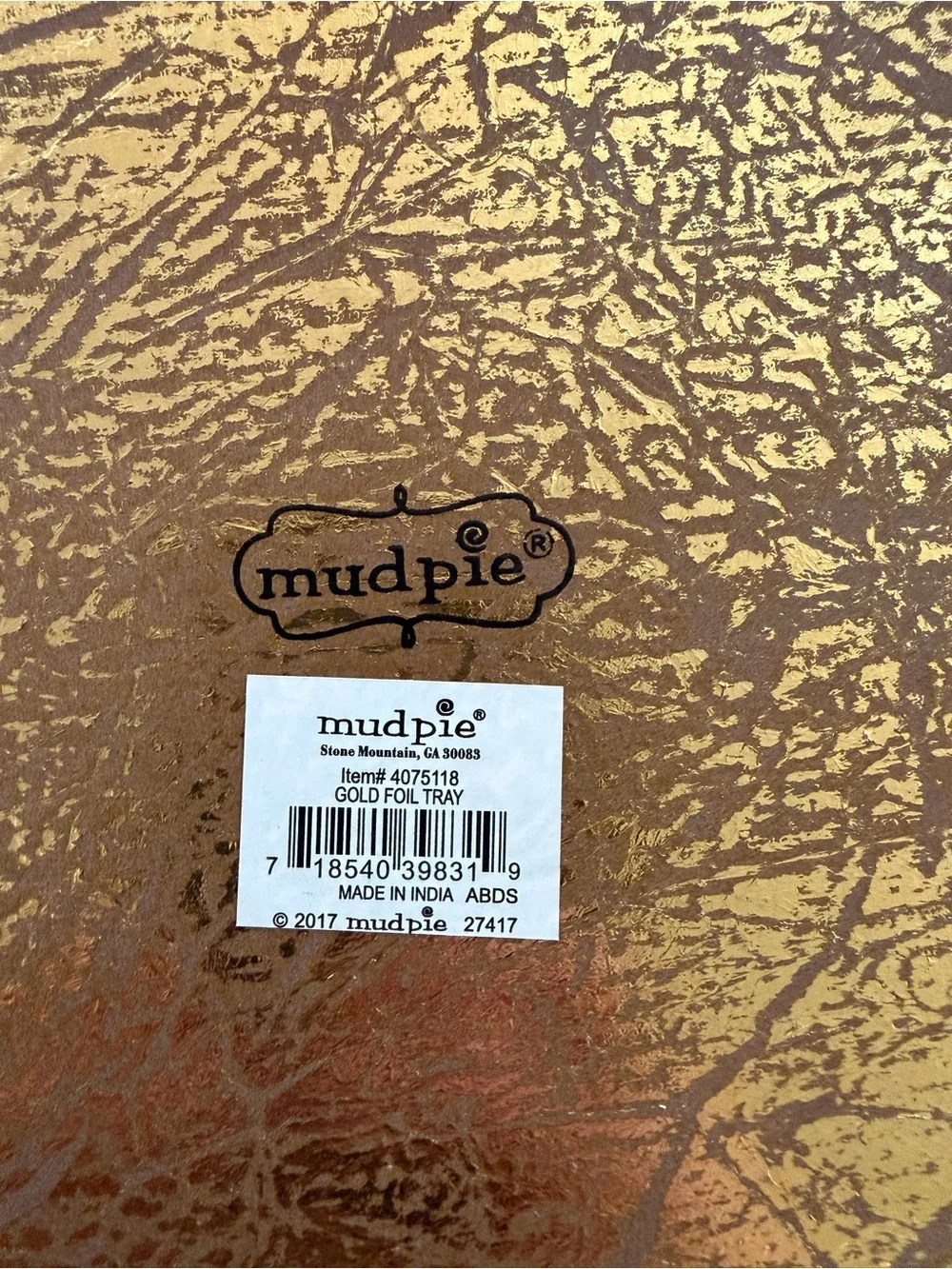 Mud Pie striking gold