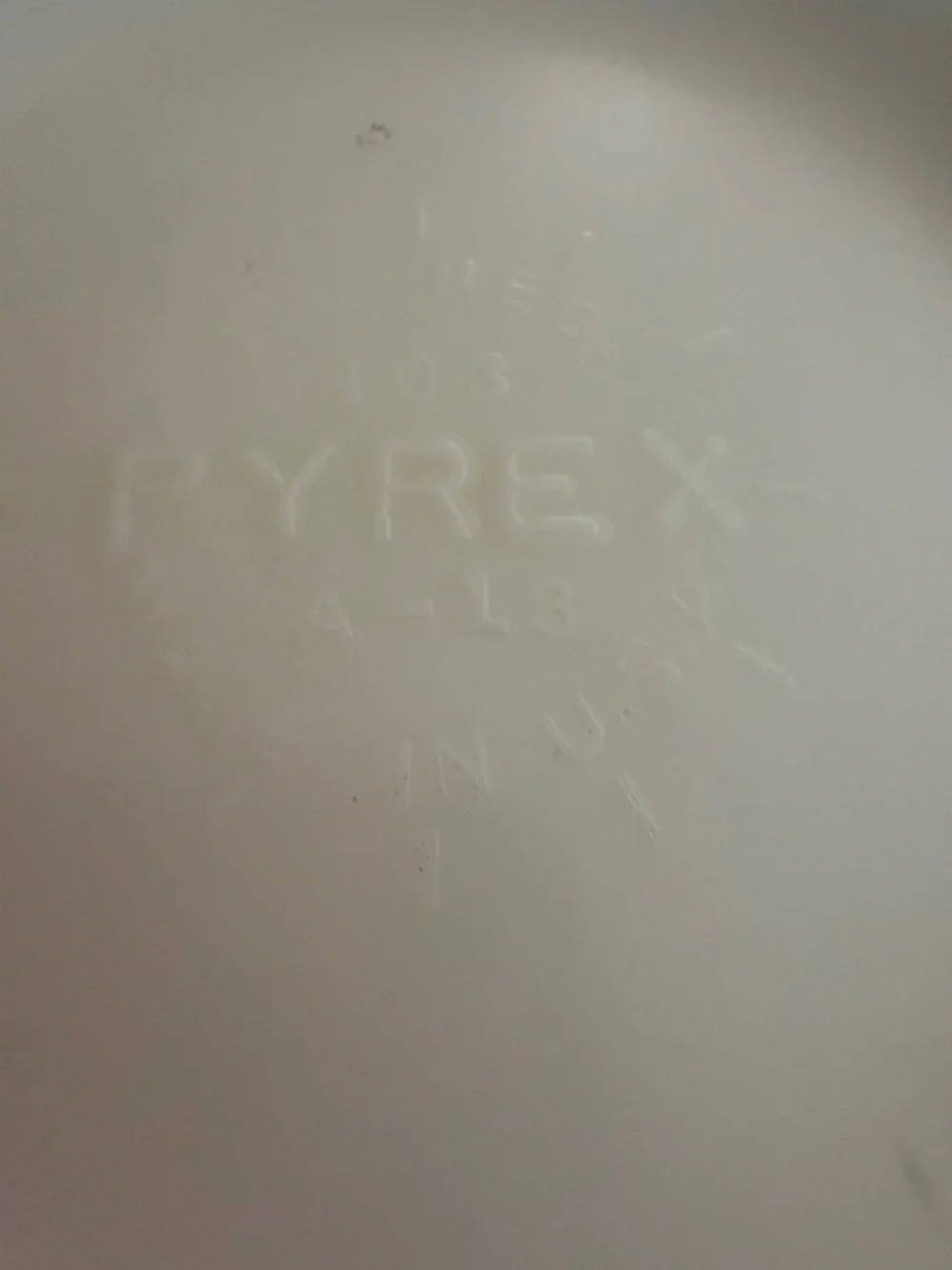 Pyrex vintage green