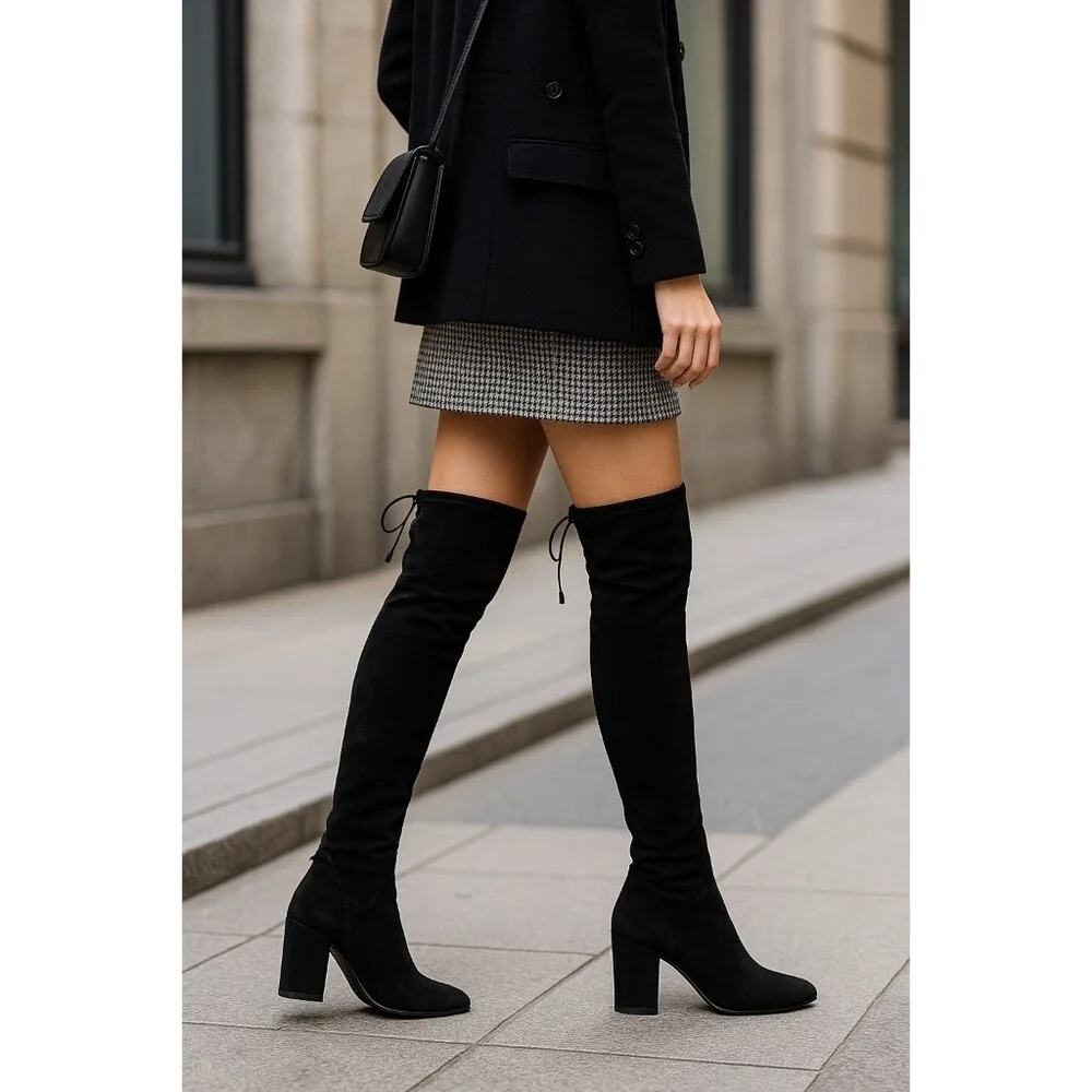 Aquatalia black suede