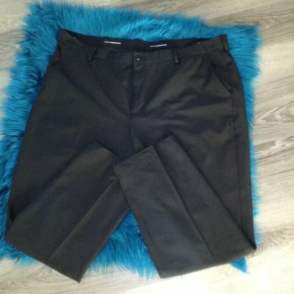 Greg Norman Collection Flat Front Golf Pants, PGA, Hole-in-one, Birdie, Eagle