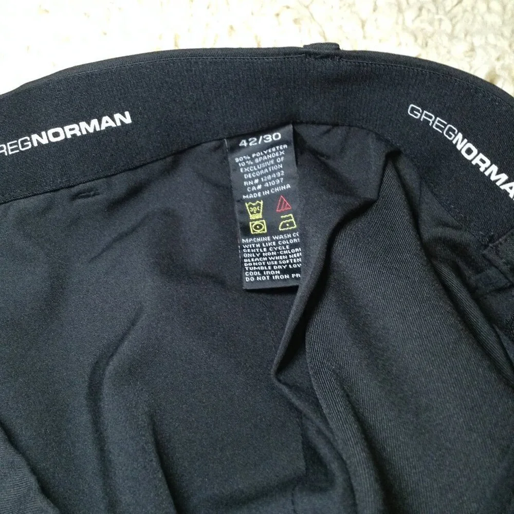Greg Norman Collection Flat Front Golf Pants, PGA, Hole-in-one, Birdie, Eagle