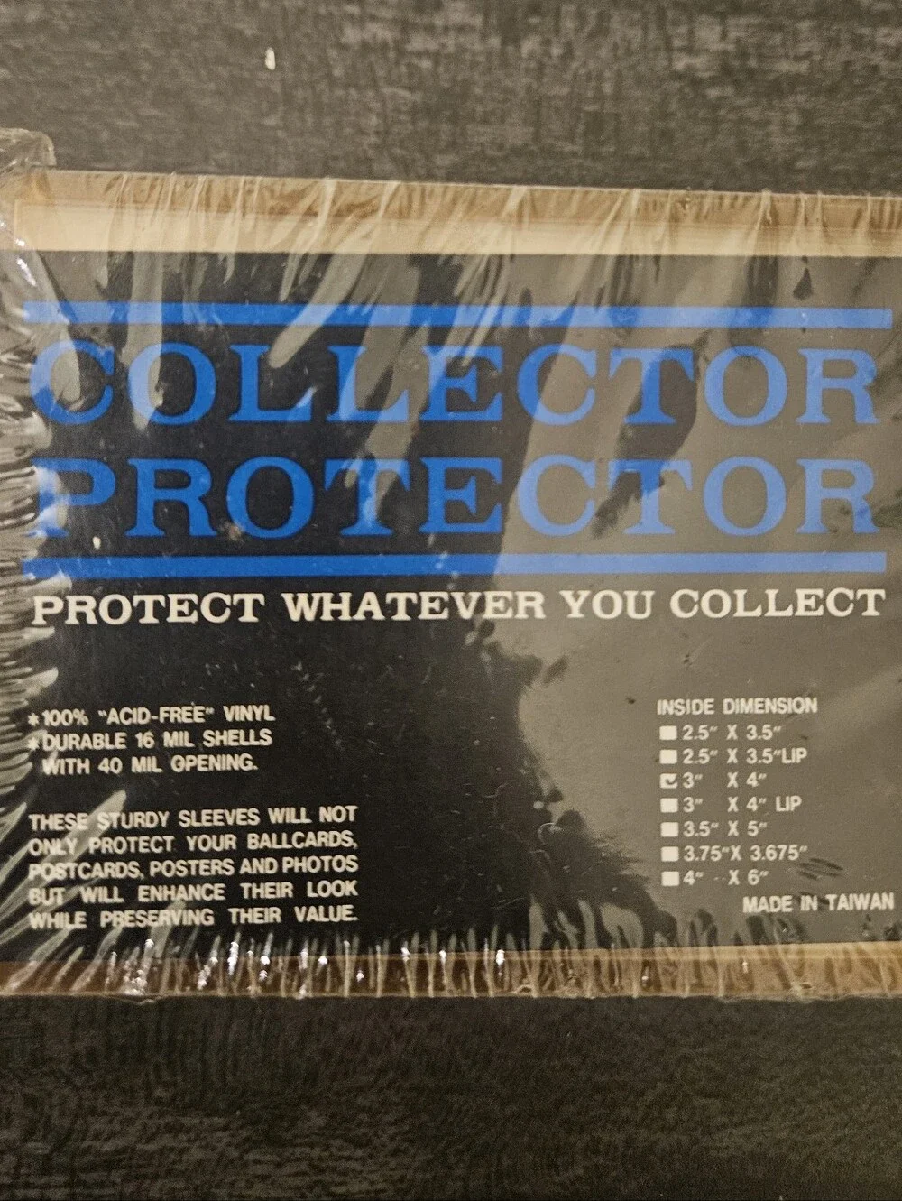 Collector Protector preserve your