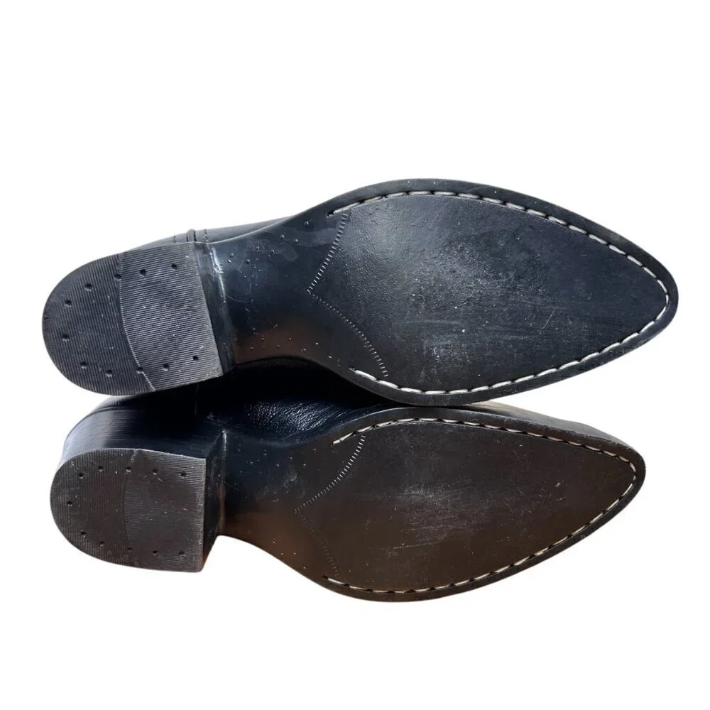 Old West 8110 Size 030 Child Cushion Comfort Cowboy Boots Black