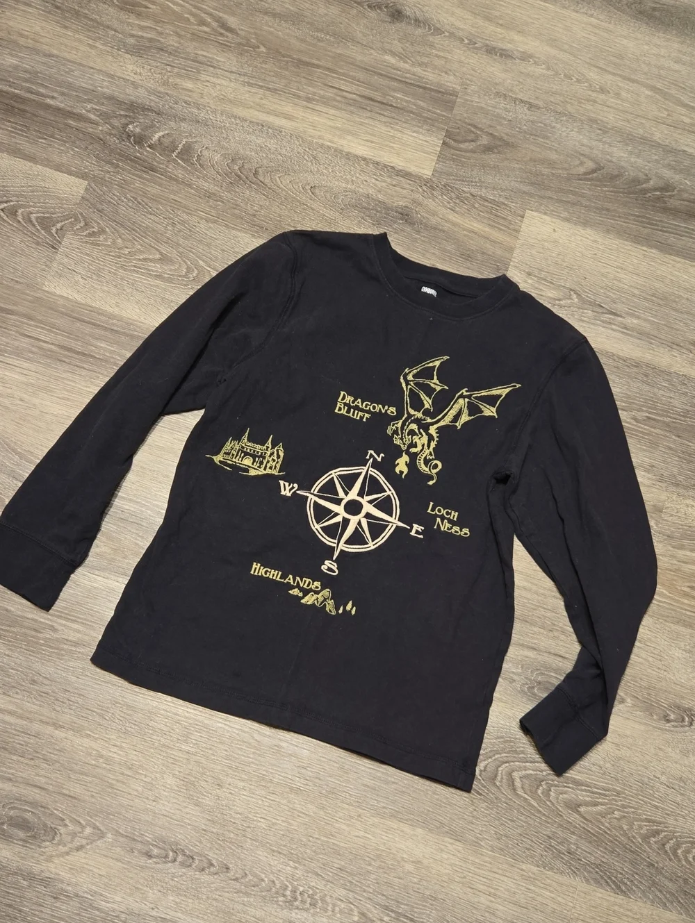 Boys Dragons Bluff Long Sleeve Gymboree Tee Sz 12