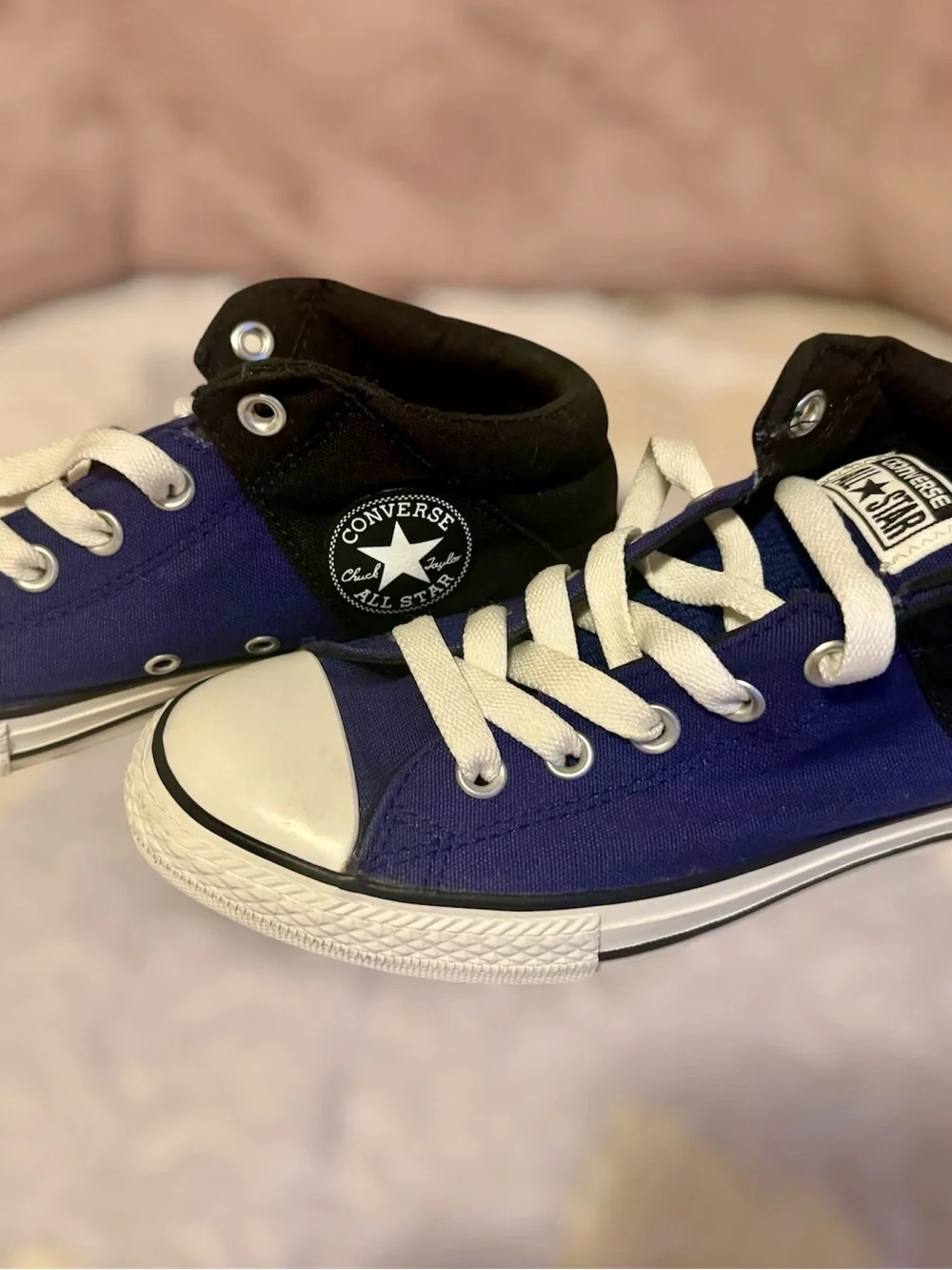 Converse Chuck Taylor All Star Size 5 1/2 Junior Tennis Shoe Blue Navy Black