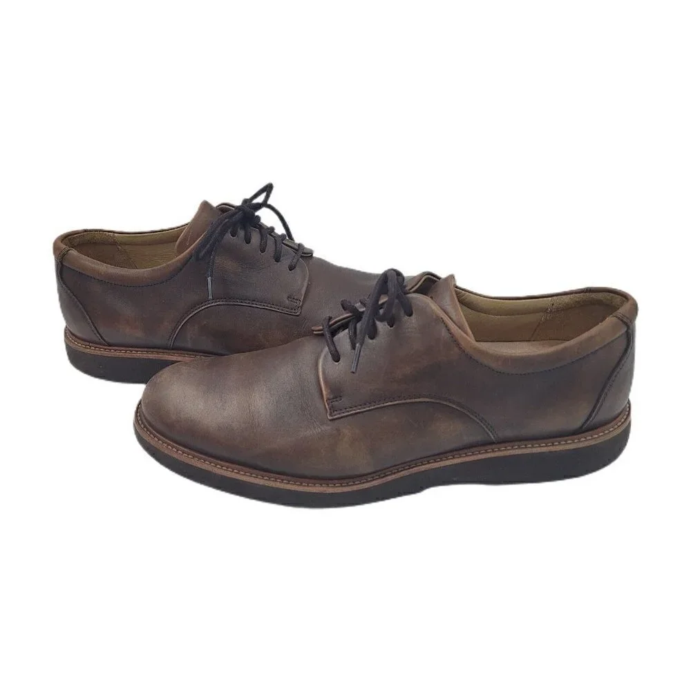 Samuel Hubbard Founder Oxford Work Shoes Chestnut Brown Leather Men's Size 9