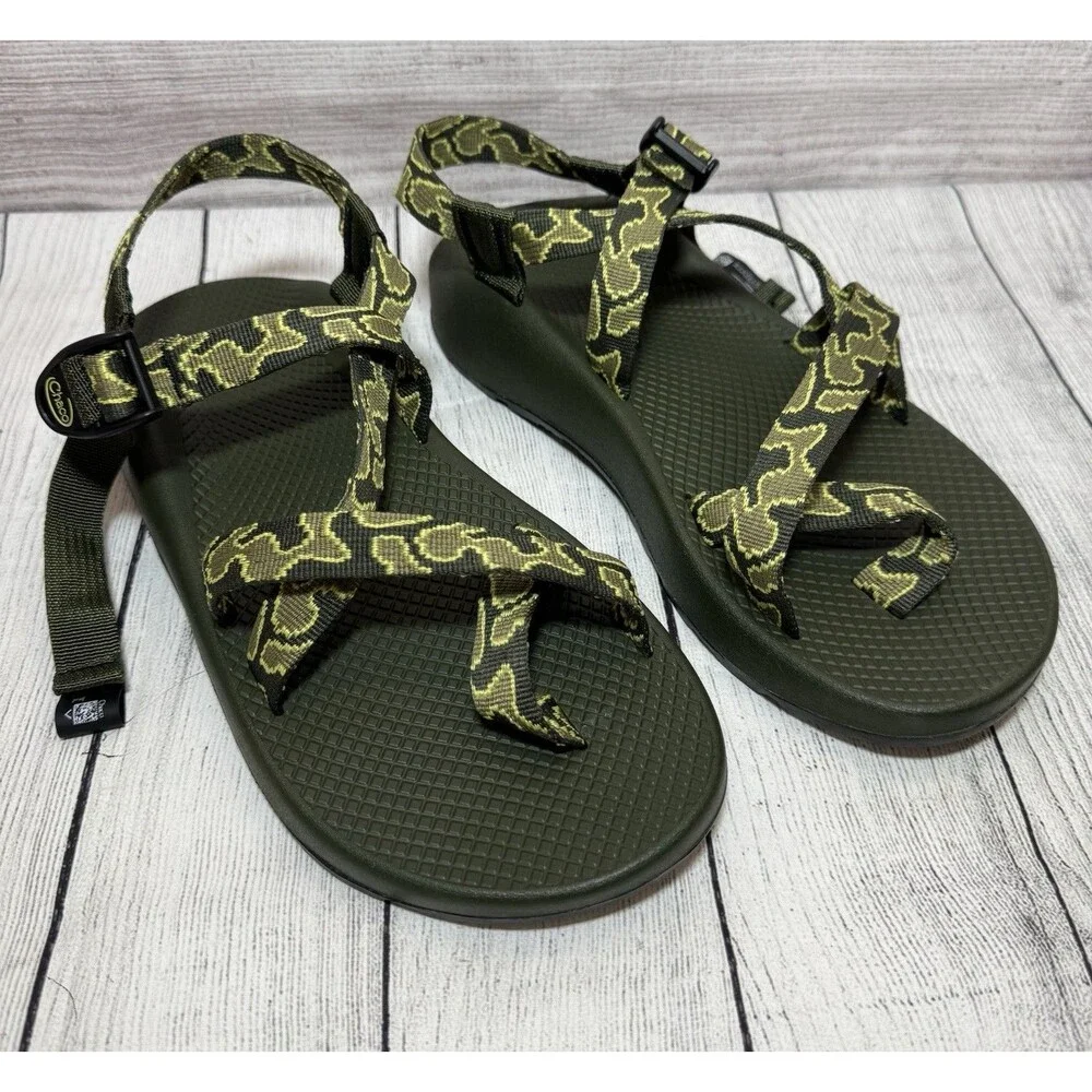Chaco Z/2 Green Camo Men's Sport STRAP CLASIC Sandals Size 10