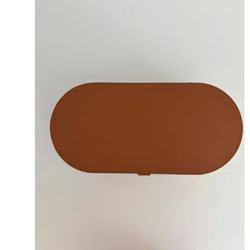 Dyson Airwrap Supersonic Presentation Case Tan Brown Storage Box Magnetic Clasp