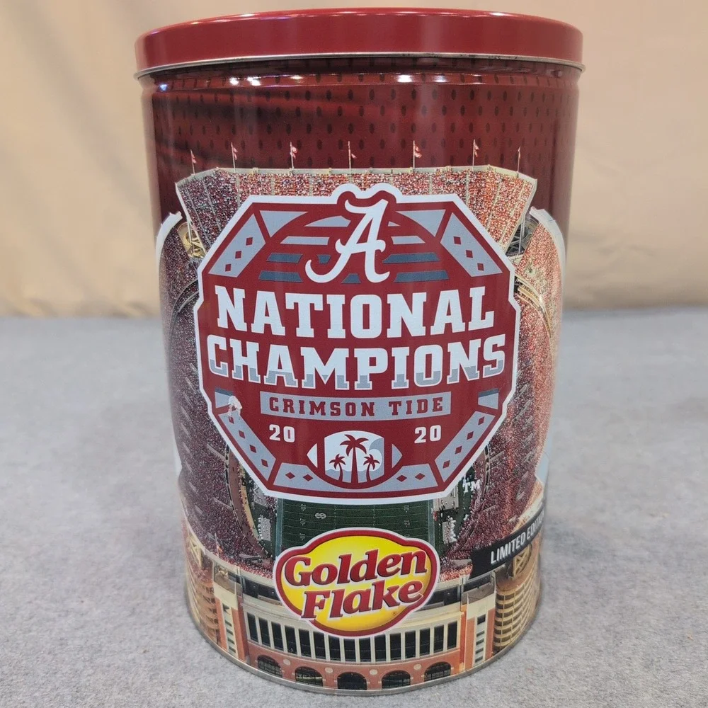 Golden Flake 2020‎ National Champions Crimson Tide Limited Edition Tin