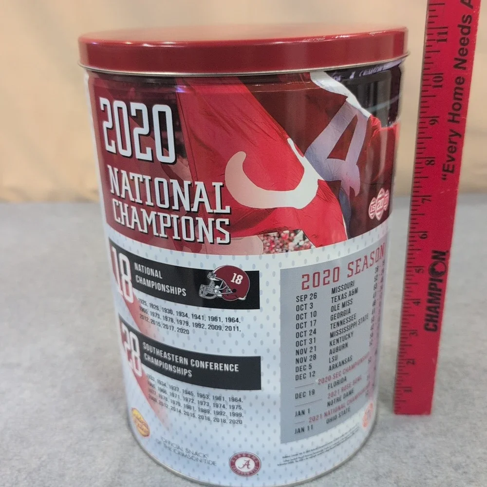 Golden Flake 2020‎ National Champions Crimson Tide Limited Edition Tin