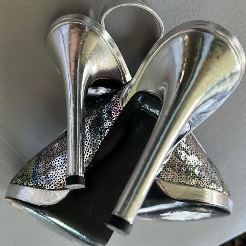 Stuart Weitzman Sequin Heels - 9.5