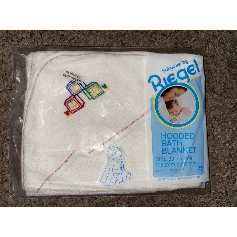 New Vintage babycare Riegel Baby‎ Hooded Bath Blanket Towel 30x30