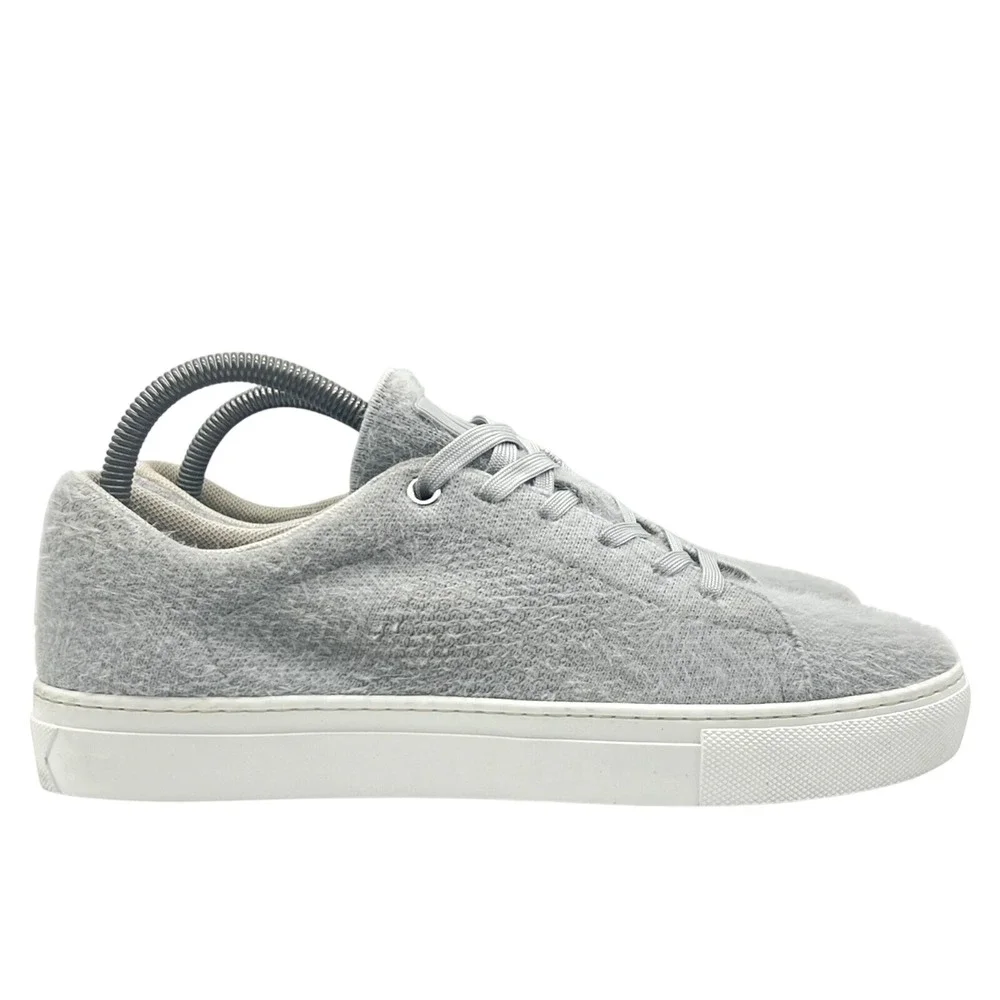 GREATS Royale Knit Grey Fuzzy Low Top Sneakers Womens‎ 8.5 Brooklyn Shoes