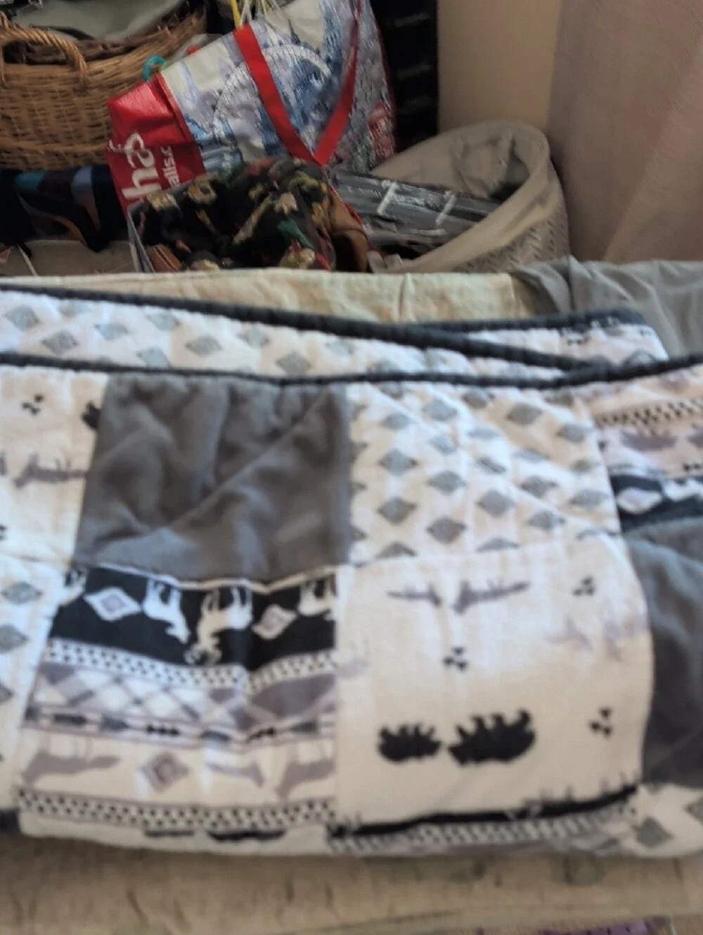 homemade soft patchwork