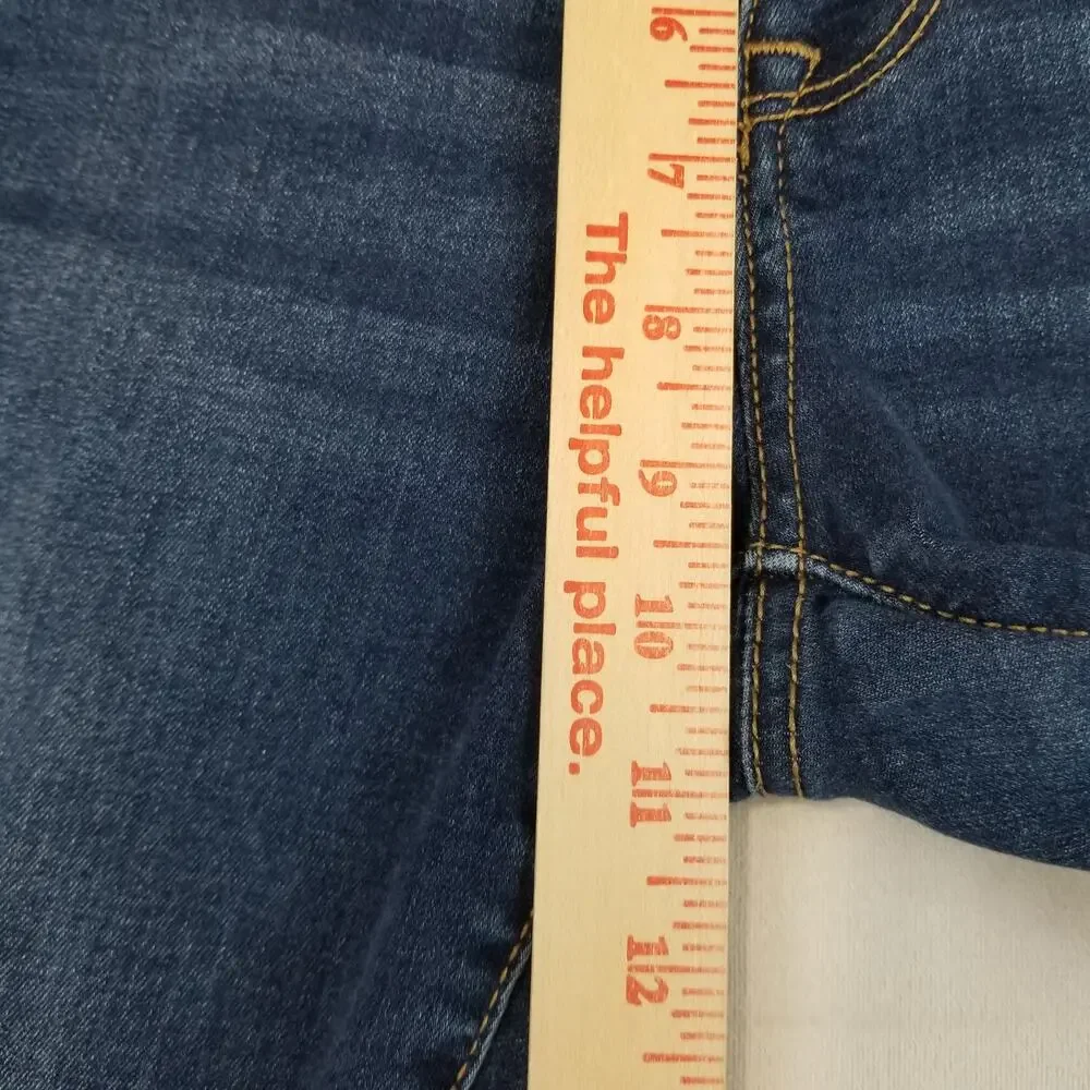 Apt 9 Jeans Womens Size 8 Tummy Control Bootcut Dark Wash Mid Rise