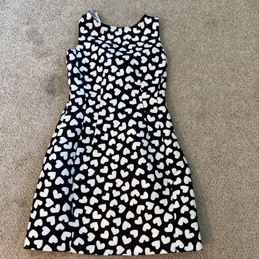 🌟 NWT Kate Spade “Dancing Hearts Domino Dress”, size 0.🌟