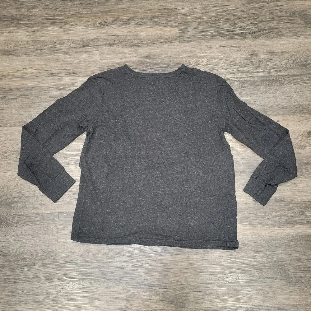 Polo Ralph Lauren Long Sleeve‎ T-Shirt V-Neck Casual Top Gray L