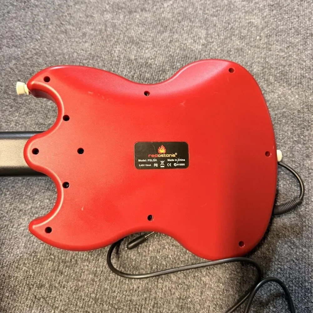 RedOctane Guitar Hero Wired Guitar Controller Red Sony PlayStation 2 For Parts