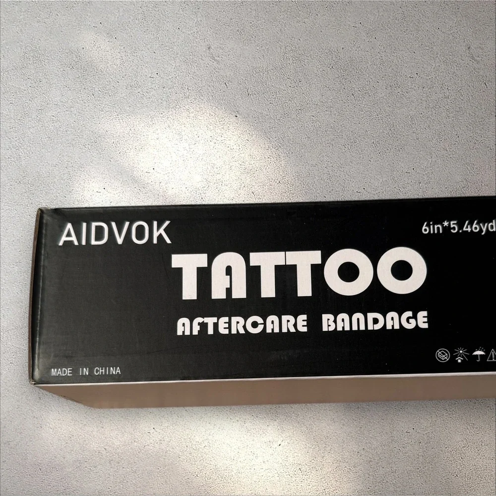 AIDVOK Tattoo Aftercare Bandage 6in x 5.46yd Roll Medical Polyurethane Film‎