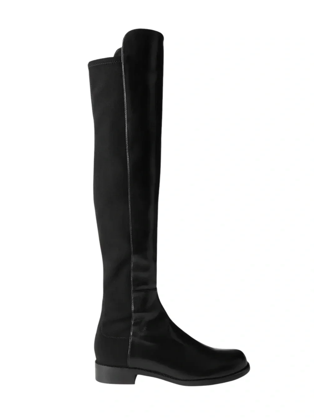 Stuart Weitzman Black Over-the-Knee Leather & stretch Boots size 6 5