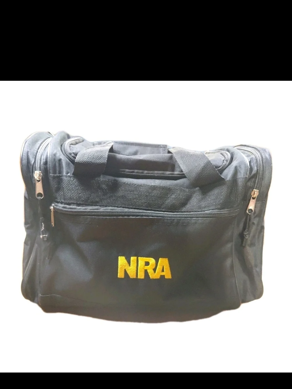 Embroidered Black Men's NRA Duffel Bag A0030