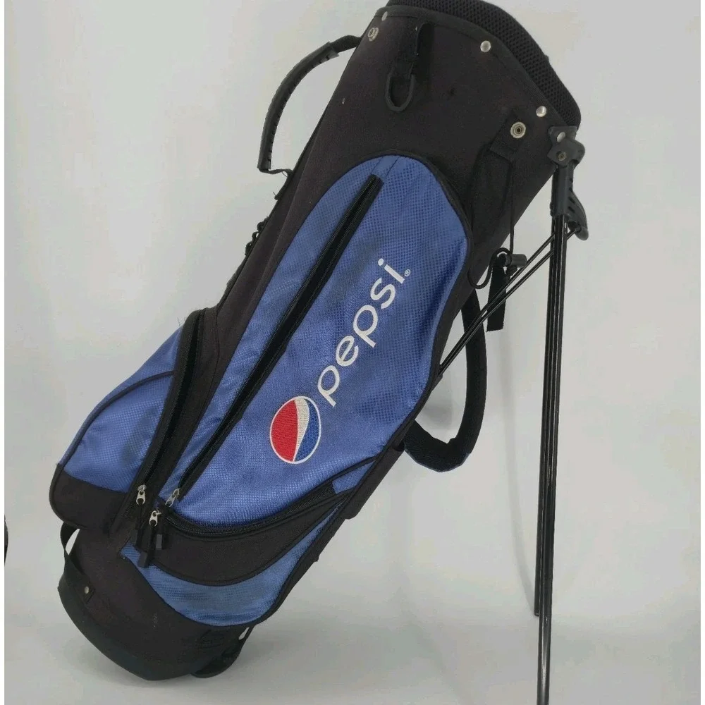 Pepsi Golf Stand Bag Blue Black Carry Bag Soda Logo Promo 34
