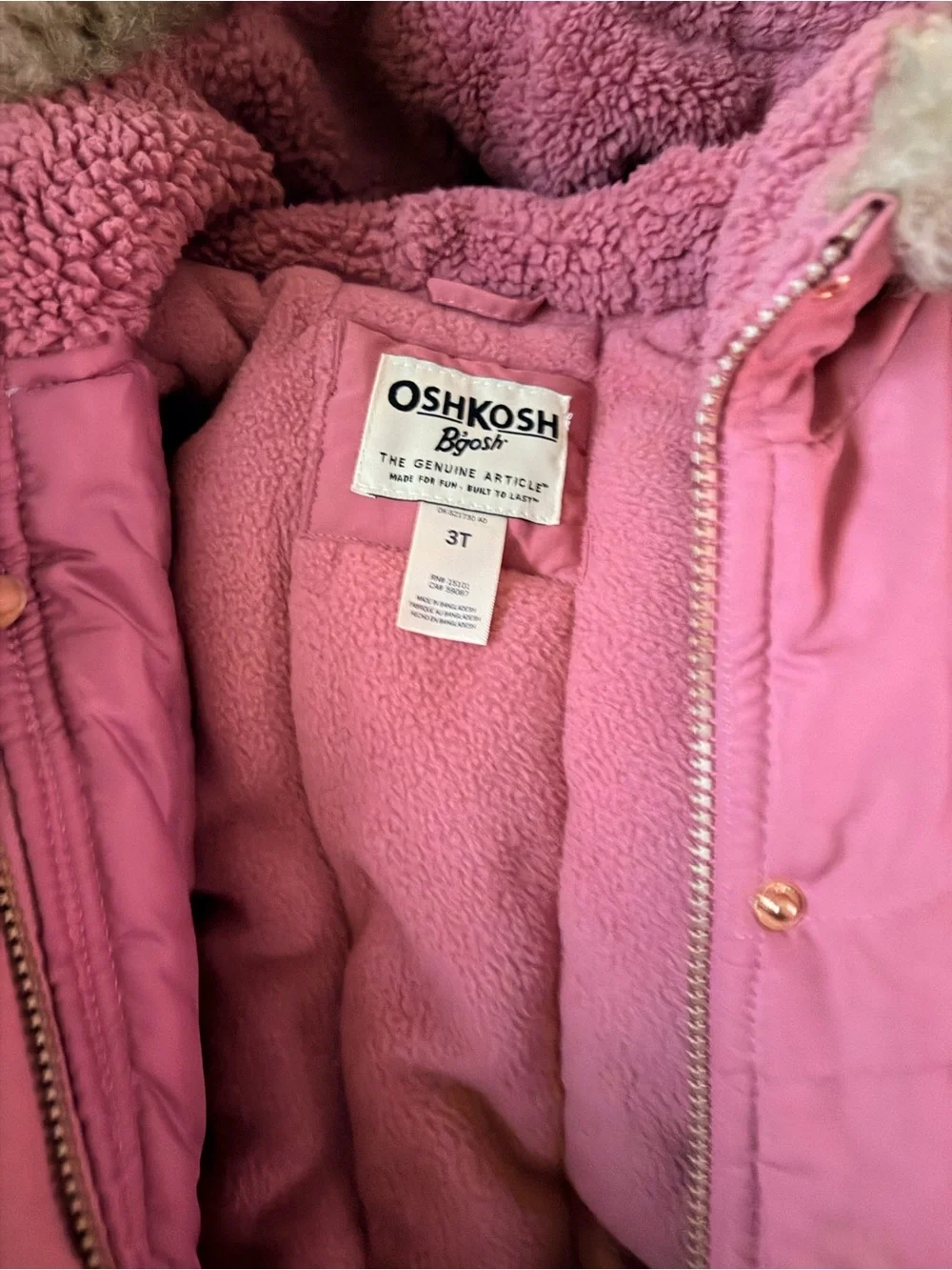 OshKosh Bgosh warm sherpa