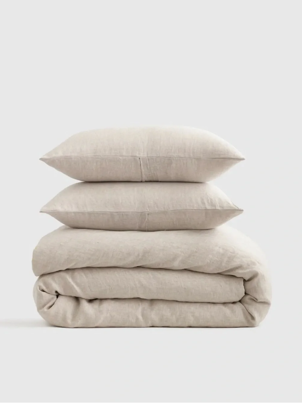 Quince NWOT European Linen Duvet Set in Natural Chambray Twin